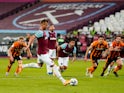 Andriy Yarmolenko scores for West Ham United against Hull City in the EFL Cup on September 22, 2020