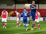 Everton's Richarlison celebrates scoring against Fleetwood Town in the EFL Cup on September 23, 2020