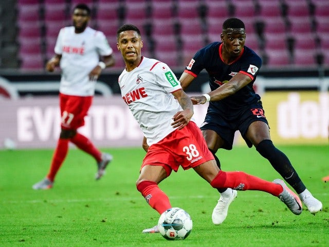 Ismail Jakobs in action for Koln against RB Leipzig on June 1, 2020