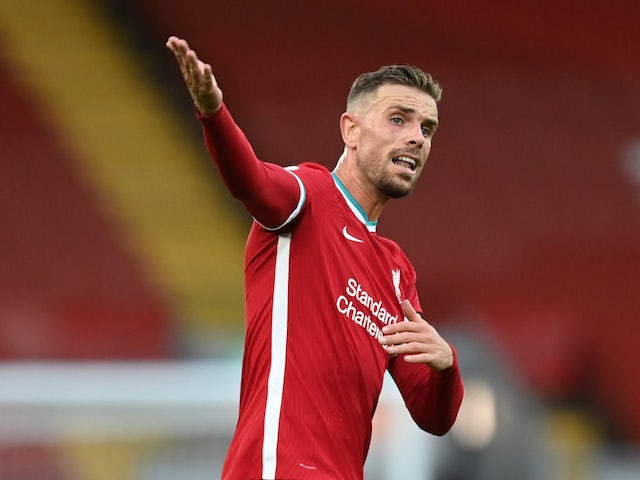 Liverpool captain Jordan Henderson pictured in September 2020