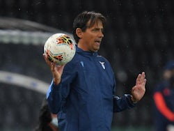 Lazio manager Simone Inzaghi pictured in July 2020
