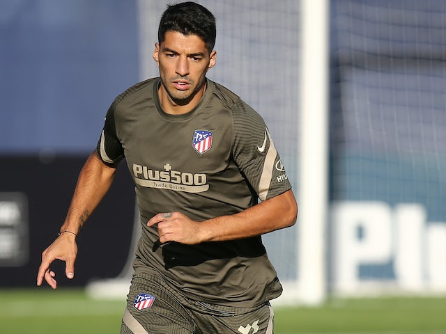 Luis Suarez in training for Atletico Madrid on September 25, 2020