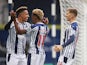 West Bromwich Albion's Callum Robinson celebrates scoring against Chelsea in the Premier League on September 26, 2020