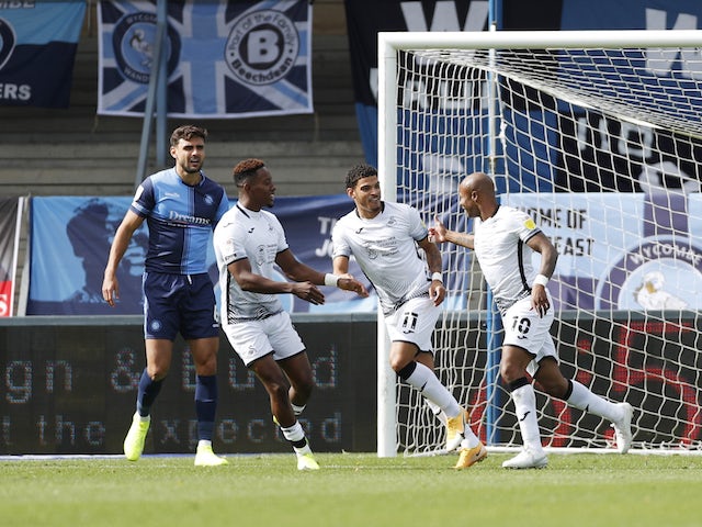 Result: Andre Ayew, Jamal Lowe score the goals as Swansea City beat Wycombe Wanderers