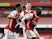 Arsenal players celebrate Nicolas Pepe's goal against Sheffield United  on October 4, 2020