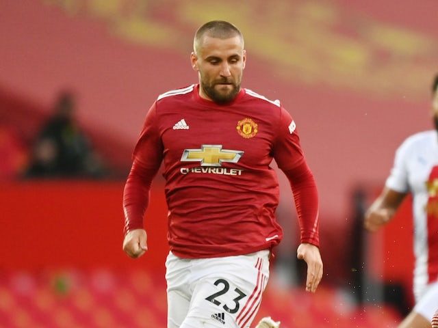 Manchester United defender Luke Shaw pictured in September 2020