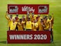 Nottinghamshire players celebrate winning the T20 Blast on October 5, 2020