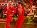 Mollie King and AJ Pritchard dancing on Strictly's Halloween week in 2017