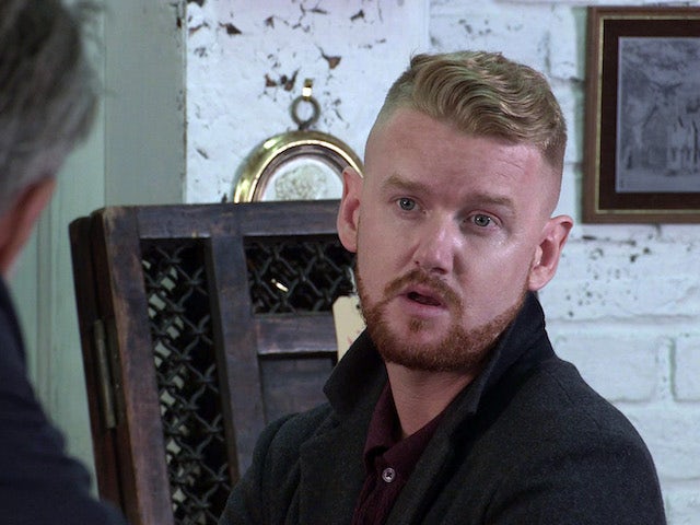 Gary on Coronation Street's second episode on October 12, 2020
