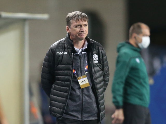 Belarus manager Mikhail Markhel pictured in September 2020