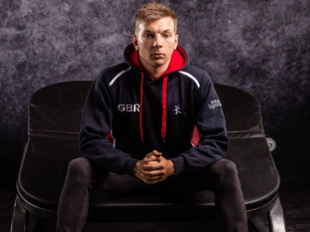 GB TeamGym gymnast Connor Wharram pictured in 2018