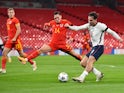 England's Jack Grealish in action against Wales in an international friendly on October 8, 2020