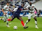 France's Paul Pogba in action with Portugal's Danilo Pereira in the Nations League on October 11, 2020