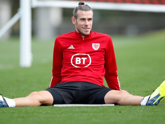 Gareth Bale pictured in Wales training on September 5, 2020