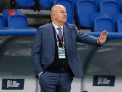 Russia manager Stanislav Cherchesov pictured in September 2020