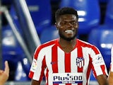 Thomas Partey pictured for Atletico Madrid in July 2020