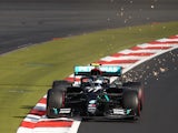 Mercedes driver Valtteri Bottas in action during qualifying for the Eifel Grand Prix