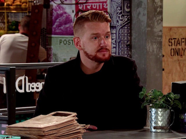Gary on the first episode of Coronation Street on October 26, 2020