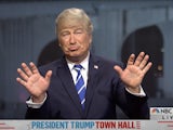 Alec Baldwin appears as Donald Trump on SNL on October 17, 2020