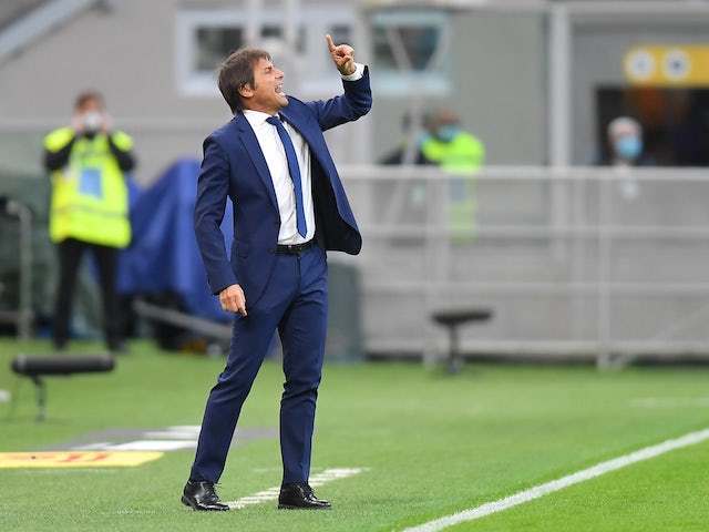 Inter Milan manager Antonio Conte pictured on October 17, 2020
