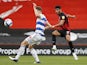 Bournemouth's Dominic Solanke in action against Queens Park Rangers in the Championship on October 17, 2020