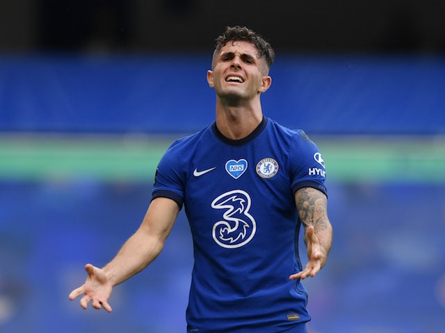 Chelsea winger Christian Pulisic pictured in July 2020