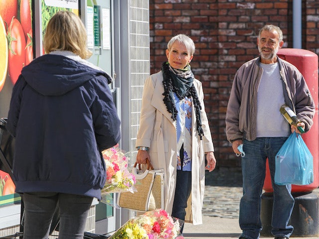 Debbie, Kevin and Abi on the first episode of Coronation Street on November 2, 2020