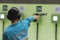 Competition in air pistol shooting