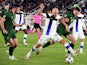 Finland's Teemu Pukki in action with Republic of Ireland's Dara O'Shea in the UEFA Nations League on October 14, 2020