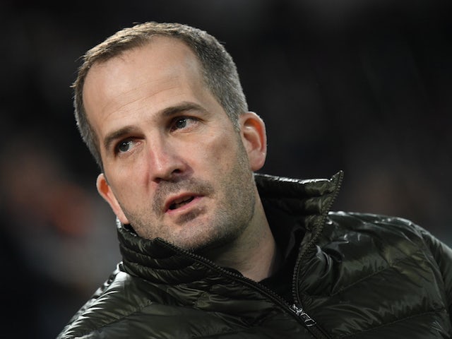 Schalke 04 manager Manuel Baum pictured during his time in charge of Augsburg in 2019