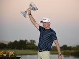 Martin Laird celebrates his victory at the Shriners Hospitals for Children Open on October 12, 2020