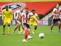 Sheffield United's Billy Sharp equalises against Fulham in the Premier League on October 18, 2020