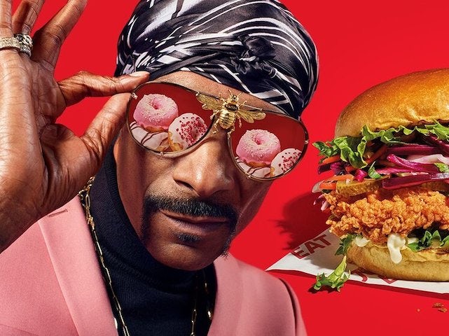 Snoop Dogg in his Just Eat pomp