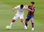 Real Madrid's Casemiro in action with Barcelona's Philippe Coutinho in La Liga on October 24, 2020