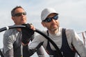 Dmitry Rybolovlev, owner & helmsman (right) & Fernando Echavarri, Olympic champion & tactician (left), Skorpidi yacht