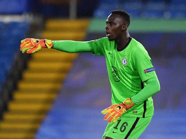 Chelsea goalkeeper Edouard Mendy pictured on October 20, 2020