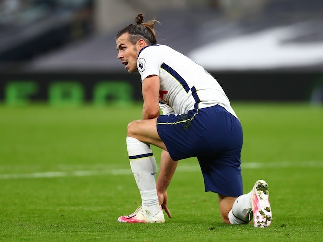 Gareth Bale in action for Tottenham Hotspur on October 18, 2020