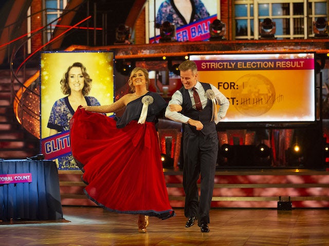 Jacqui Smith and Anton Du Beke on Strictly Come Dancing week one on October 24, 2020