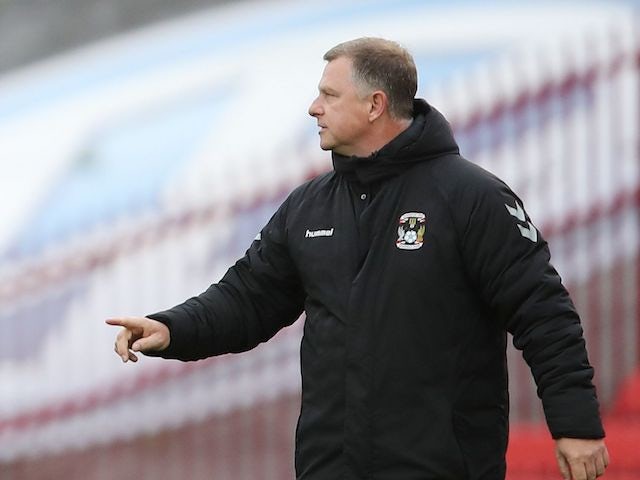 Coventry manager Mark Robins hails 