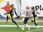 Pittsburgh Steelers' Minkah Fitzpatrick scores a touchdown against Cleveland Browns on October 19, 2020