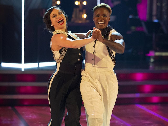 Nicola Adams and Katya Jones on Strictly Come Dancing week one on October 24, 2020