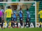 Norwich City's Mario Vrancic scores a free-kick against Wycombe Wanderers in the Championship on October 24, 2020