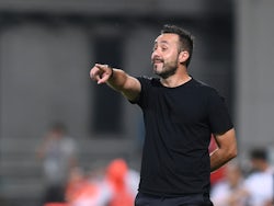 Sassuolo manager Roberto De Zerbi pictured in July 2020