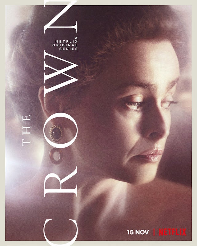 Princess Margaret on the poster for The Crown season four