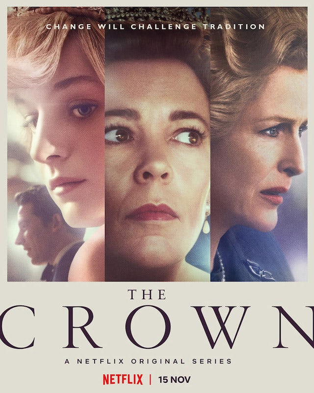 The main poster for The Crown season four