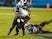 Atlanta Falcons' Julio Jones in action with Carolina Panthers' Tre Boston on October 30, 2020