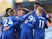 Chelsea's Hakim Ziyech celebrates with teammates after scoring against Burnley on October 31, 2020