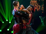 Clara Amfo and Aljaz Skorjanec on Strictly Come Dancing week two on October 31, 2020