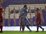Coventry City's Gustavo Hamer celebrates scoring against Reading in the Championship on October 30, 2020