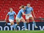 Manchester City's Georgia Stanway celebrates scoring against Everton in the Women's FA Cup final on November 1, 2020